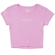 So You See... Crop Top (Pink)